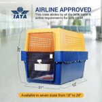 Pet-Express Pet Crate – Durable, Heavy Duty Dog Cat Kennel, IATA Airline Approved Pet Carrier, Pet Palace Dog Kennel, Travel Dog and Cat Crate for Large Dogs Indoor or Outdoor, 7 Sizes