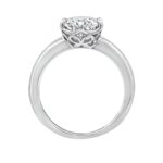 Amazon Collection Platinum-Plated Sterling Silver Solitaire Ring set with Round Infinite Elements Cubic Zirconia (2 cttw), Size 8