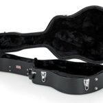 Gator Cases Hard-Shell Wood Case for 6 or 12 String Acoustic Dreadnought Guitars (GWE-DREAD 12)