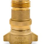 Camco (40055) RV Brass Inline Water Pressure Regulator- Helps Protect RV Plumbing and Hoses from High-Pressure City Water