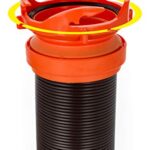 Camco RhinoFLEX 15-Ft Camper/RV Sewer Hose Kit | Features Clear Elbow Fitting with Removable 4-in-1 Adapter & Crafted of Reinforced 23-Mil Polyolefin | Compress for RV Storage and Organization (39770)