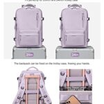 VGCUB Carry on Backpack,Large Travel Backpack for Women Men Airline Approved Gym Backpack Waterproof Business Laptop Daypack,Purple