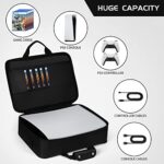 Alltripal Carrying Case Compatible with PlayStation 5 Console, Case Travel Bag & Protective Shoulder Storage Bag Compatible with PS5 Disc/Digital Edition Headset/Controller/Stand/Game Cards & More