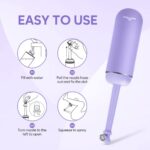 Portable Peri Bottle for Postpartum & Perineal Care: Easy@Home Handheld Bidet Perfect for Personal Hygiene Cleaning & Travel Friendly | 380ml Leakproof & Convenient Design | EPB-01 Purple