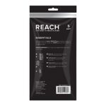 REACH Essentials Toothbrush with Toothbrush Caps, Multi-Zoned Angled Soft Bristles, Contoured Handle, Tongue Scraper, 6 Count