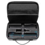 Bietrun Wireless Microphone Portable Storage Case, Only for Bietrun WXM02 WXM04 WXM19 wxm19A WXM21, Dual Mic Bag with EVA Hard Shell Exterior, Case Only, for travel outing handheld