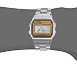 Casio Men’s A158WEA-9CF Casual Classic Digital Bracelet Watch, Silver