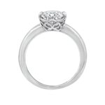 Amazon Collection Platinum-Plated Sterling Silver Solitaire Ring set with Round Infinite Elements Cubic Zirconia (2 cttw), Size 6