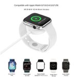 Short Watch Charger Compatible with Apple Watch Charger, Magnetic Charging Cable for iWatch 8/7/6/SE/5/4/3/2,Portable Wireless Charger with USB Charging Cord (0.78ft/9.45inch/24cm) Short Cable