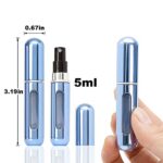 4PCS Refillable Perfume Atomizer Bottle, Portable Travel Perfume Mini Spray Bottles, Cologne Dispenser Perfume Bottles, Portable Empty Perfume Spray Bottle for Travel, Perfume Container with Bag