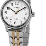 Timex Women’s T2P298 Easy Reader 25mm Dress Two-Tone Stainless Steel Expansion Band Watch