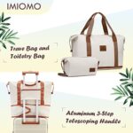 imiomo 3 Piece Luggage Sets,Suitcase with Spinner Wheels,Luggage Set Clearance for Women, Lightweight Rolling Hardside Travel Luggage with TSA Lock (Beige, 5PCS)