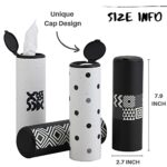 Car Tissue Holder with Facial Tissues Bulk – 4 PK Car Tissues Cylinder with Cap, Tissue Holder for Car, Travel Tissues Perfect Fit for Car Cup Holder, Refill Car Tissue Box Round Container