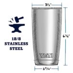 YETI Stainless Steel Rambler Travel Drinking_Cup, Vacuum Insulated with MagSlider Lid, 20 Ounces, Nordic Purple