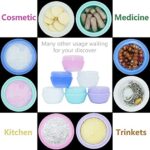 VEAIDE Plastic Small Travel Containers for Toiletries, TSA Approved Leakproof Refillable Cosmetics Makeup Jars with Lids for Cream Gel Paste, with a Clear Zipper Bag, 20g/0.7OZ Per Piece, 6 Pieces