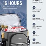 Backpack Cooler Insulated Leak Proof 36 Cans 16 Hours Retention, ISGAGR Cooler Backpack for Men Women to Lunch Beach Camp Hike Picnic Fish Travel