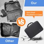 Carrying Case for PS5, Hard Shell Travel Protective PS5 Storage Bag Compatible with Playstation 5 and PS5 Digital Edition, Pro Controller, Headset, PS5 Host Base, Game Cards and Gaming Accessories
