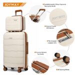 Joyway Luggage 5 Piece Sets， Lightweight Rolling Hardside Travel Luggage with TSA Lock，Luggage Set Clearance，Suitcase with Spinner Wheels for Women