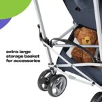 Cosco Simple Fold Compact Stroller, Folds with one Hand and Stands on its own, Rainbow