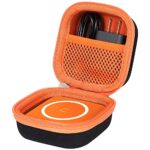 Khanka Hard Travel Case Replacement for Iseyyox/RTOPS/Hicober/UCOMX Nano 3 in 1 Wireless Charger,Magnetic Foldable Charging Station, Case Only (Orange)