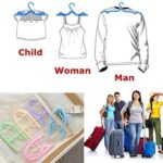 20 Pcs Travel Hangers with Clips- Cruise Ship Essentials Portable Folding Clothes Hangers Travel Accessories Foldable Clothes Drying Rack for Travel