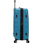 Rockland Melbourne Hardside Expandable Spinner Wheel Luggage, Turquoise, 2-Piece Set (20/28)
