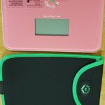 NewlineNY Auto Step On Super Mini Smallest Travel Bathroom Scale with Sleeve: SBB0638SM+S001-MG (Strawberry Ice)