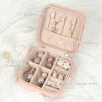 MFXIP Travel Jewelry Case Small Jewelry Box Jewelry Organizer Storage Case Portable PU Leather Mini Jewelry Travel Case for Girls Womens Earring, Necklace, Rings,Bracelets