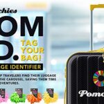 Pomchies POM-ID Luggage/Baggage Identification Tags (2-Pack) for Travel Bag Suitcase, BriefCase Quickly Spot Luggage Suitcase