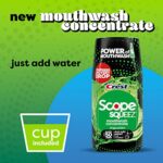 Scope Squeez Mouthwash Concentrate, Original Mint Flavor, 50mL Bottle, Equal Uses up to 1L Bottle *vs 1L Scope Outlast Mouthwash, Squeez to Control The Strength