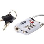 Lewis N. Clark Travelsentry 3-Dial Combo Lock with Keys, White, One Size