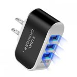 3Usb Candy Charger LED Luminous Mobile Phone Charging Head Intelligent Multi Port USB Charger Travel Charging
