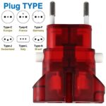 ROAD WARRIOR International Travel Plug Adapter Europe/UK/Australia/USA/India/China Does Not Convert Voltage Slim RW101CR