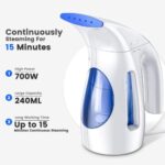 Hilife Steamer for Clothes, Portable Handheld Design, 240ml Big Capacity, 700W, Strong Penetrating Steam, Removes Wrinkle, for Home, Office and Travel