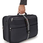 SwissGear Adjustable Luggage Strap with Snap-Lock Buckle – Fits Bags up to 72-Inches , Black