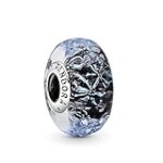 Pandora Charm Murano Azul Oscuro 798938C00 Plata, 14,8 x 14,8 x 8,6 mm, Metal, Rhinestone