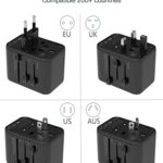 TESSAN Universal Travel Adapter, International Plug Adapter 5.6A 3 USB C 2 USB A Ports, Power Adaptor Travel Worldwide, All-in-one Travel Charger Outlet Converter for Europe UK EU AUS (Type C/G/A/I)