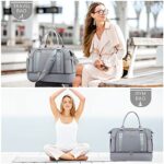 Gym Bag for Women LOVEVOOK Travel Duffel Bag with USB Charging Port,Weekender Bags for Women with Shoe Compartment,Carry on Overnight Bag with Toiletry Bag,Hospital Bags for Labor and Deliver
