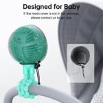 GUSGU Stroller Fan with Flexible Tripod Clip on for Baby, Mini Portable Fan USB Rechargeable Battery Operated, Small Personal Handheld Fan Cooling for Bed, Car Seat, Travel, Camping…