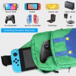 Cute Travel Bag for Nintendo Switch/Lite/OLED/Steam Deck, Small Sling Portable Waterproof Backpack Carrying Crossbody Shoulder Chest Gaming Bag Case for NS SD Console Dock Joy-Cons Accessories Storage