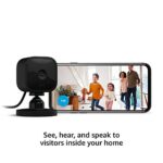 Blink Mini – Compact indoor plug-in smart security camera, 1080p HD video, night vision, motion detection, two-way audio, easy set up, Works with Alexa – 3 cameras (Black)