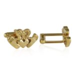 Cuff-Daddy Gold Claddagh Cufflinks with Presentation Box