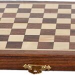 Chess Bazar – Magnetic Travel Pocket Chess Set – Staunton 7 X 7 Inch Folding Game Board Handmade in Fine Rosewood