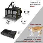 GAPZER Cat Carriers for Large Cats 20 lbs+ Soft Pet Carrier for Small Dog/Durable 2 Kitty Travel Bag/Medium Big Cats Puppy 15 Pounds/Softside Cat Carrier Large