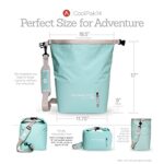 Bauhsland Cooler Bag – Insulated, Waterproof, & Leakproof Camping/ Kayak Cooler, Beach/ Travel Cooler for Fishing, Picnics, Hiking, Backpacking, and Adventure (Seafoam)