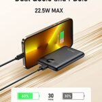 VEEKTOMX Mini Power Bank 10000mAh, 22.5W Fast Charging Small Portable Charger with PD 3.0 & QC 3.0,USB C Slim Compact iPhone Charger, Dual Output Compatible with iPhone, Samsung,Travel Must Haves