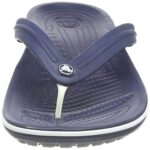 Crocs Unisex Crocband Flip Flops, Navy, 8 Men/10 Women