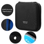 alavisxf xx CD Case, 28 Capacity EVA Protective DVD Case Portable Zipper CD Case Holder Disc Storage Organizer Wallet Bag for Car Home Travel (28 Capacity, Black28)