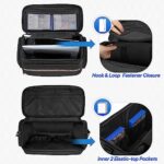 LoDrid Travel Carry Case Compatible with PS5/PS4/PS4 Pro/PS4 Slim/Xbox One/Xbox One X/Xbox One S for Console and 15.6″ Laptop, Protective Gaming Bag for Gaming Accessories with Handle and Shoulder Strap, Black