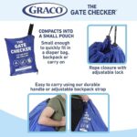 Graco Car Seat and Umbrella Stroller Travel Bag, Large, Tear & Water Resistant, Heavy Duty Travel Bag, Universal Size Gate Check Bag for Convertible Car Seats, Infant Carriers & Booster Seats, Blue